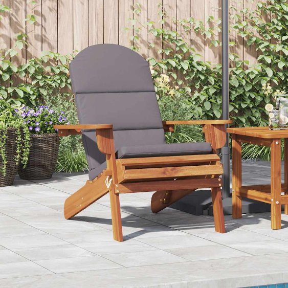 vidaXL Adirondack tuinstoel met voetensteun massief acaciahout - Aashly