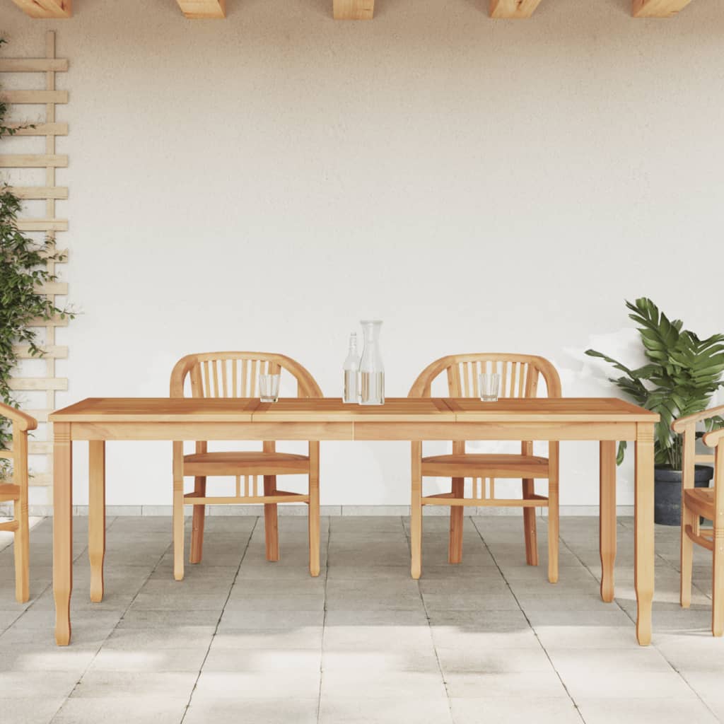 vidaXL Garden Table 150x90x75 cm Solid Teak Wood