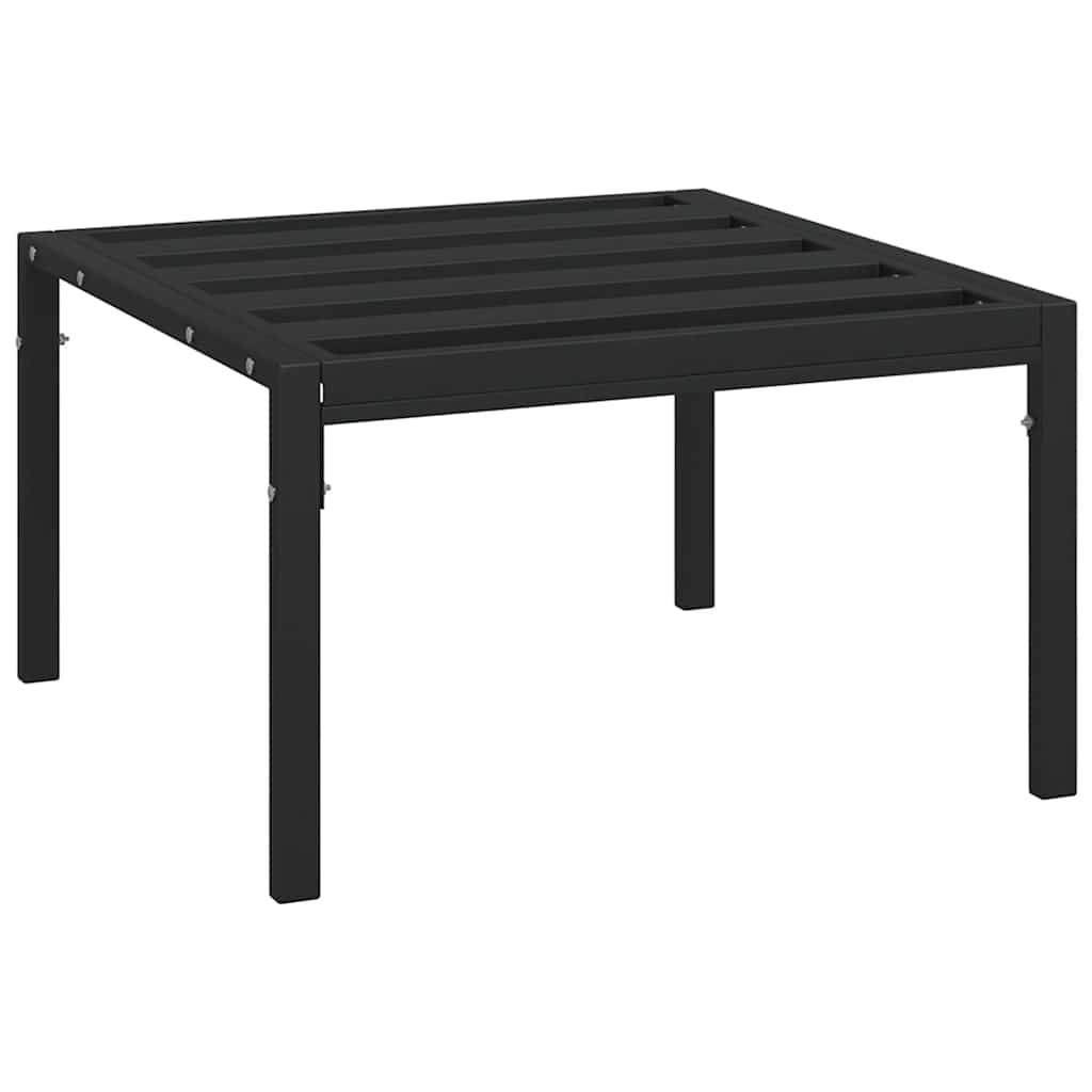 vidaXL Tuintafel 60x60x35 cm staal zwart - Aashly