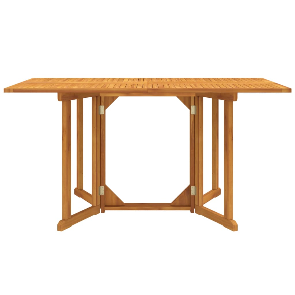vidaXL Tuintafel inklapbaar 150x90x75 cm massief teakhout - Aashly
