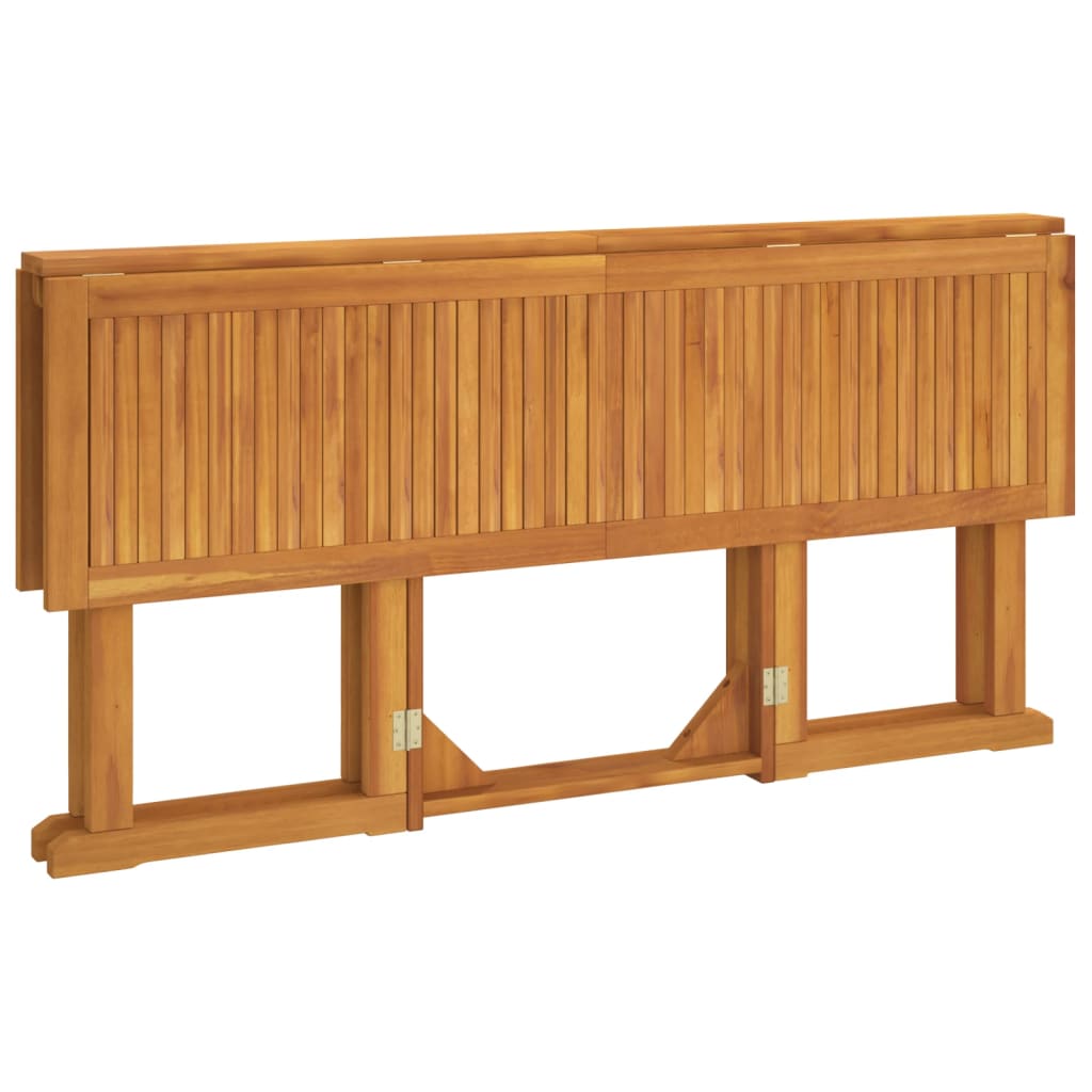 vidaXL Tuintafel inklapbaar 150x90x75 cm massief teakhout - Aashly