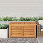 vidaXL Tuinbox met zak 114x50x58 cm massief teakhout - Aashly