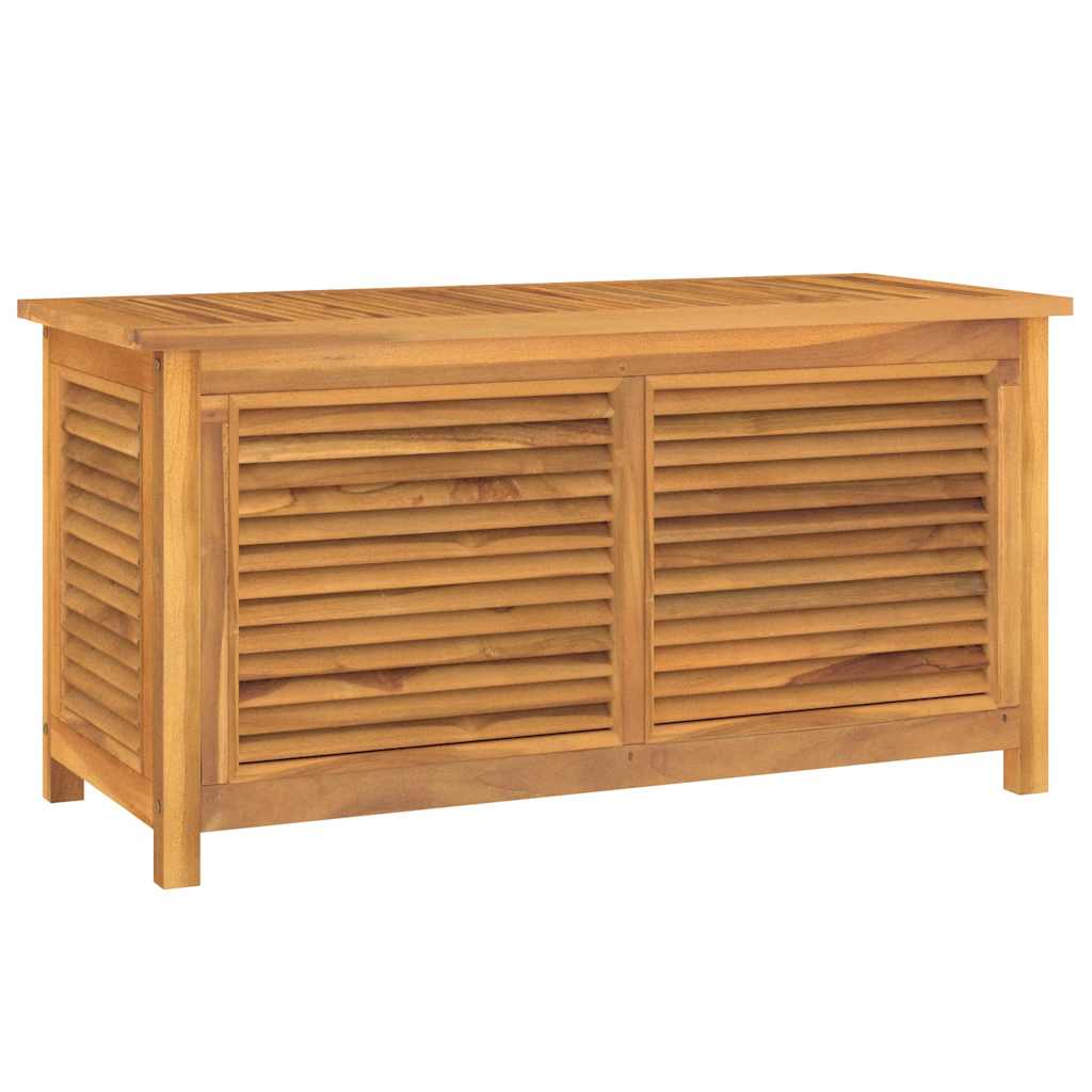 vidaXL Tuinbox met zak 114x50x58 cm massief teakhout - Aashly