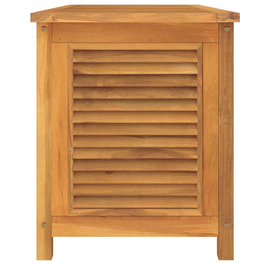 vidaXL Tuinbox met zak 114x50x58 cm massief teakhout - Aashly