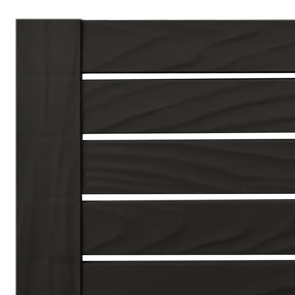 vidaXL Ligbed tweepersoons 155x138x83 cm polypropeen zwart - Aashly