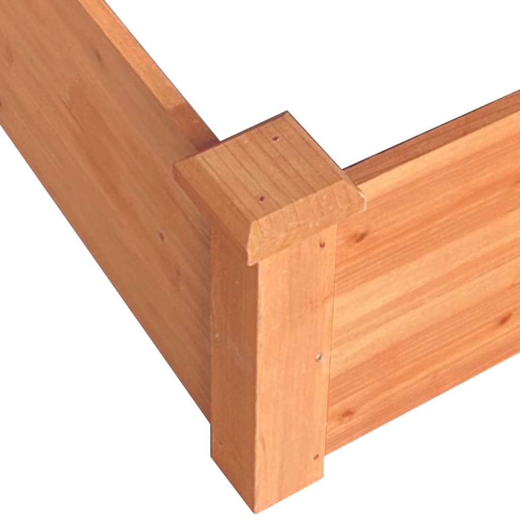 vidaXL Plantenbak verhoogd 120x120x56 cm massief vurenhout bruin - Aashly
