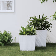 vidaXL Plantenbak met uitneembare bak rattan-look 37/64 L PP bruin
