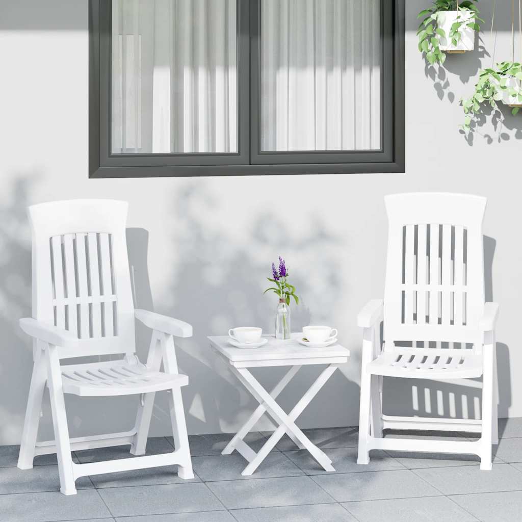 vidaXL Tuinstoelen 2 st verstelbaar PP groen - Aashly