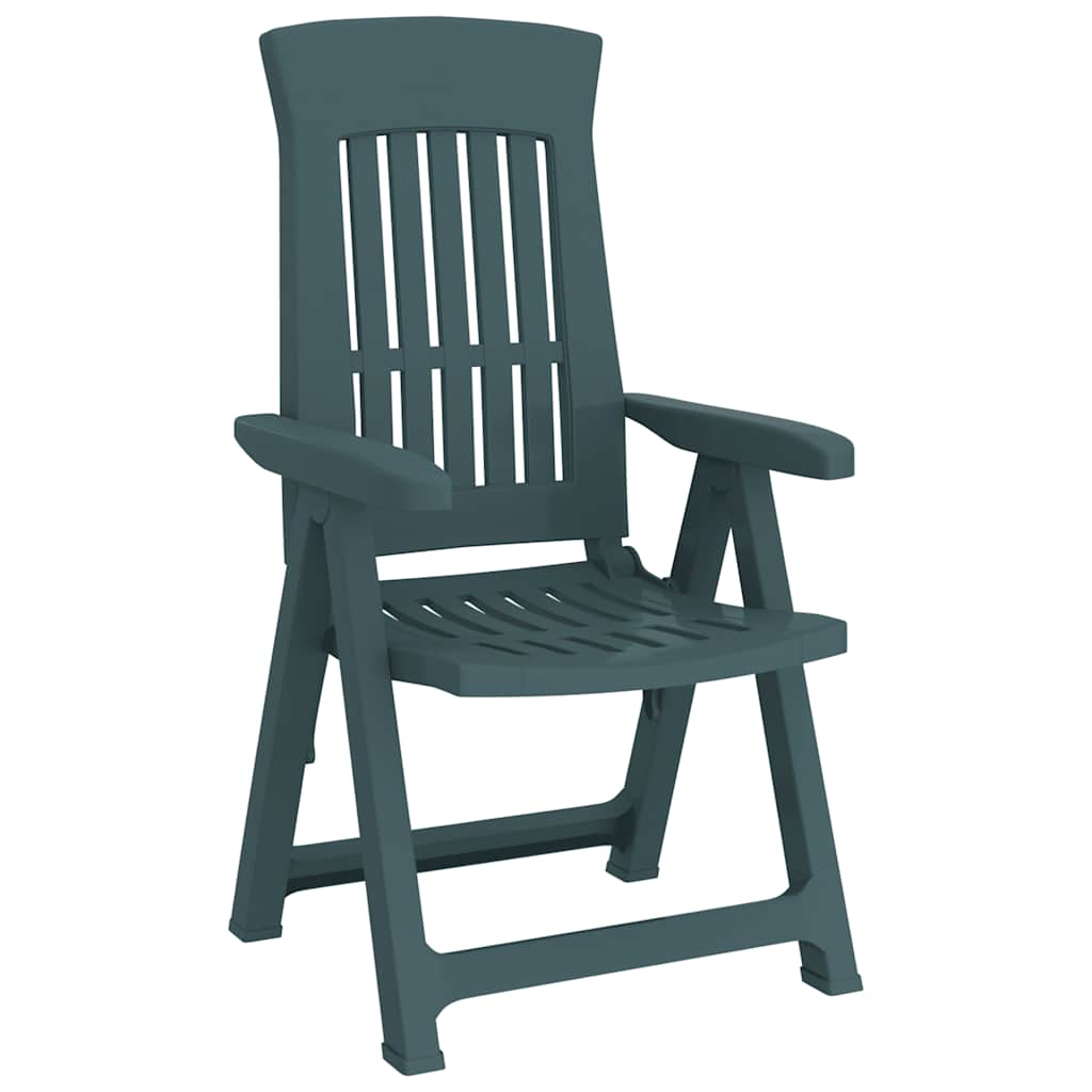 vidaXL Tuinstoelen 2 st verstelbaar PP groen - Aashly
