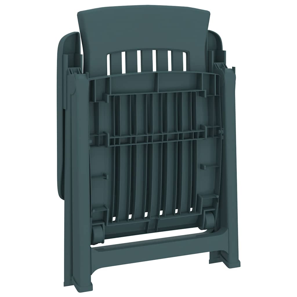 vidaXL Tuinstoelen 2 st verstelbaar PP groen - Aashly