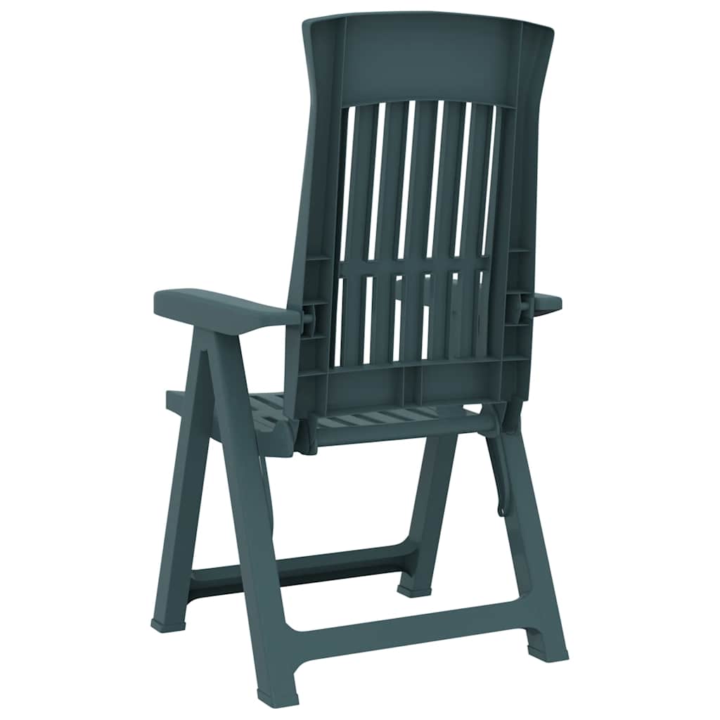 vidaXL Tuinstoelen 2 st verstelbaar PP groen - Aashly