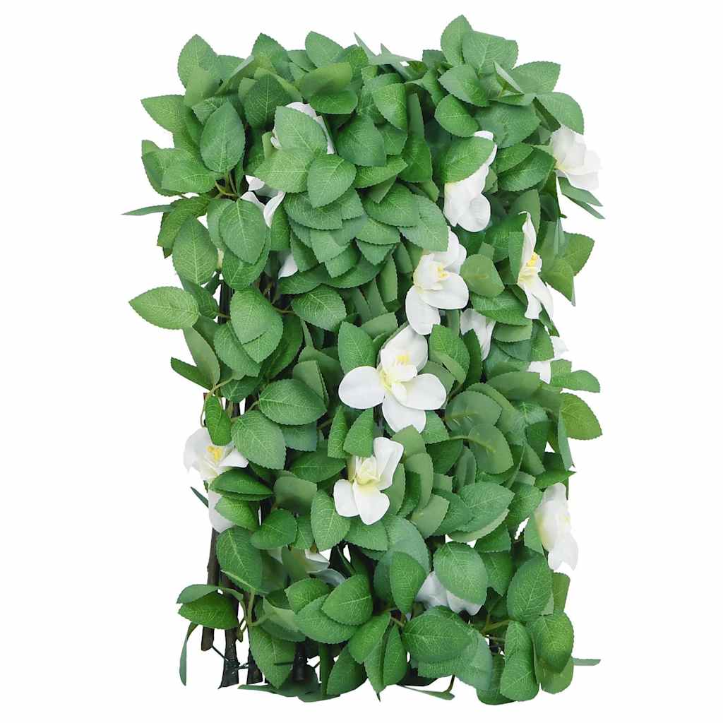 vidaXL Kunstplant klimop op latwerk 5 st uittrekbaar 186x30 cm groen