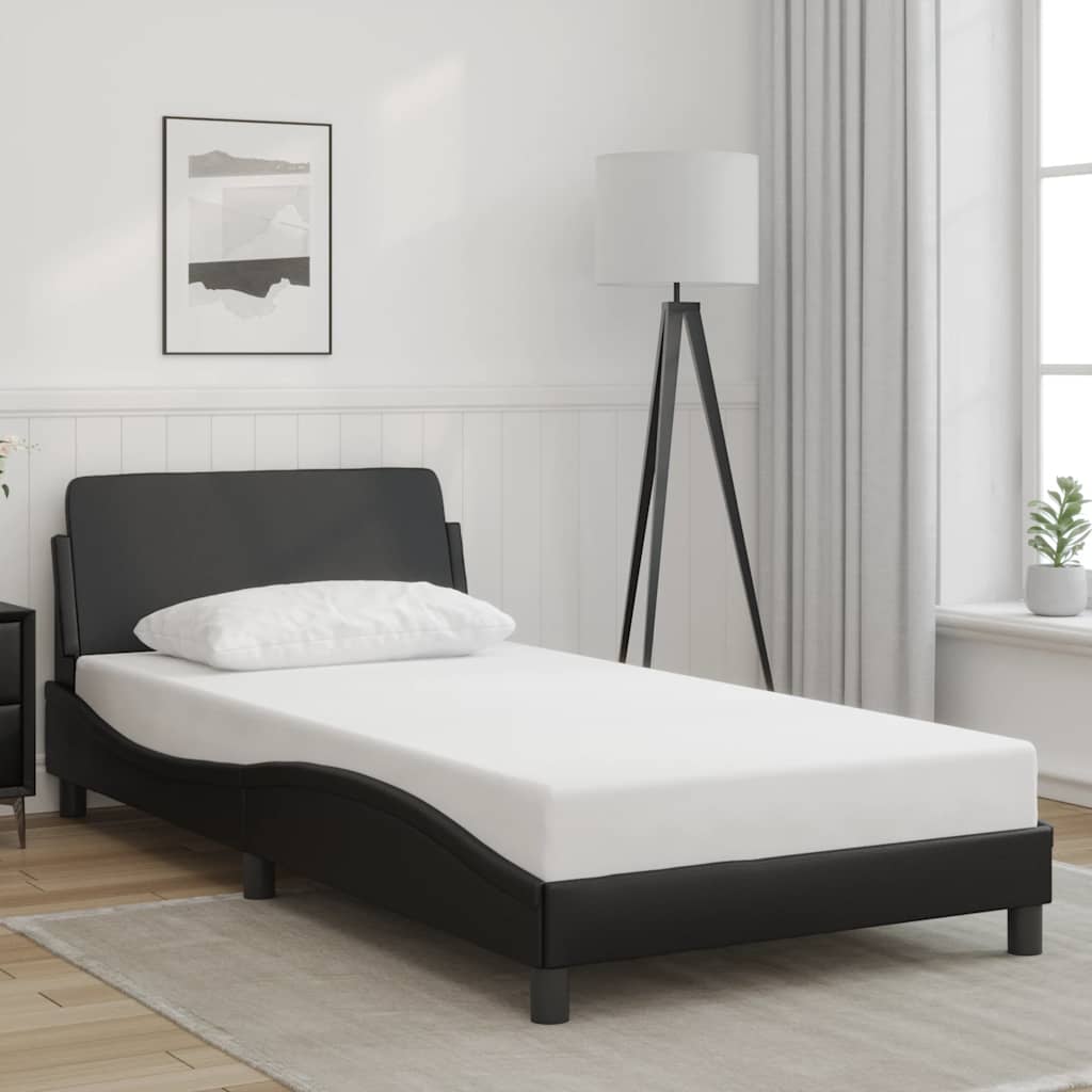 vidaXL Bedframe "Dover" kunstleer zwart 100x203 cm