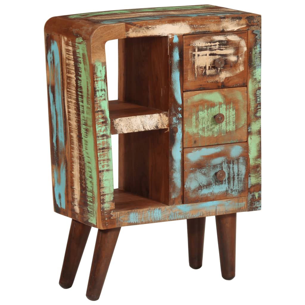 vidaXL Dressoir 55x30x80 cm massief gerecycled hout - Aashly