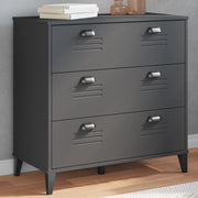 vidaXL Chest of Drawers VIKEN Wood Anthracite Grey