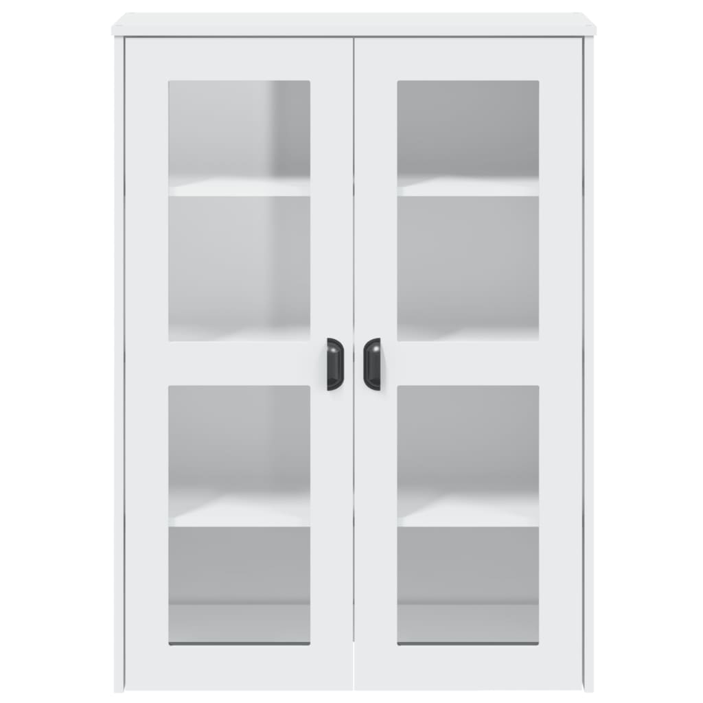 vidaXL Opzetkast VIKEN bewerkt hout wit