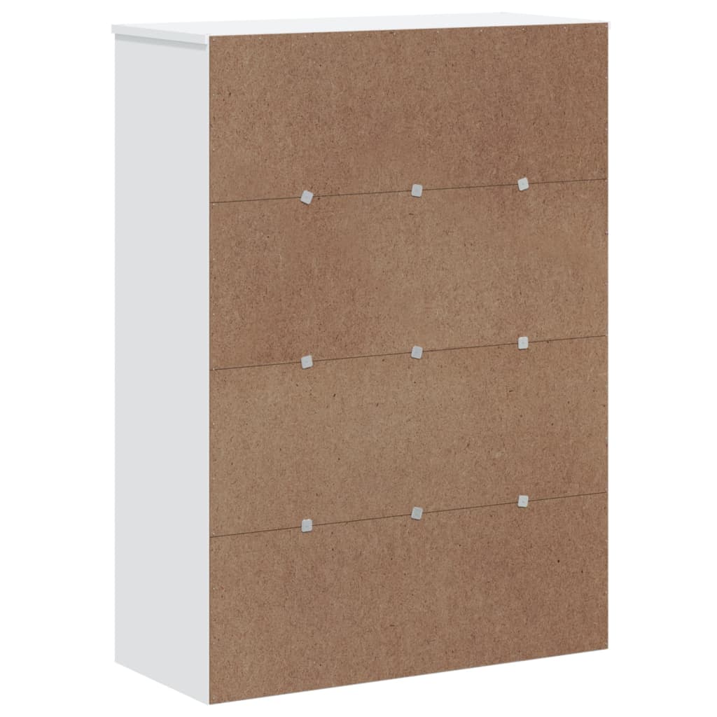 vidaXL Opzetkast VIKEN bewerkt hout wit