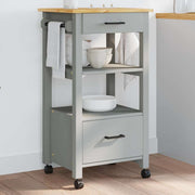 vidaXL Keukentrolley MONZA 48x40x90 cm massief grenenhout