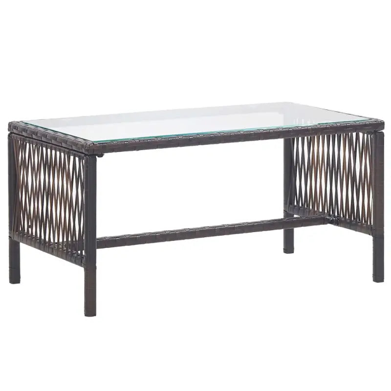 4-delige loungeset met gepoedercoat stalen frame voor buiten gebruik - Tuinsets