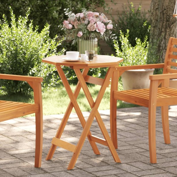 vidaXL Tuintafel inklapbaar 135x85x75 cm massief acaciahout - Aashly