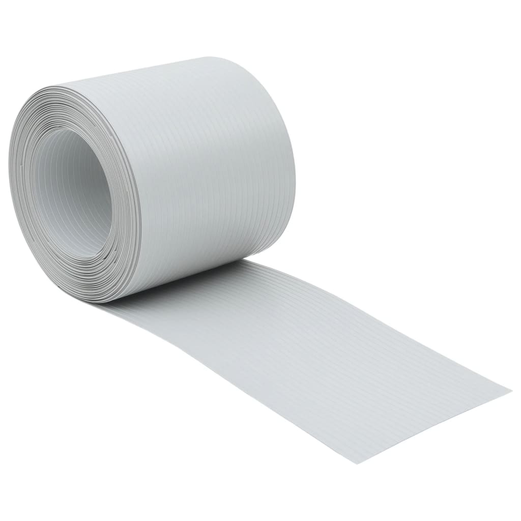 vidaXL Tuinschermen 10 st 252,5x19 m PVC steengrijs