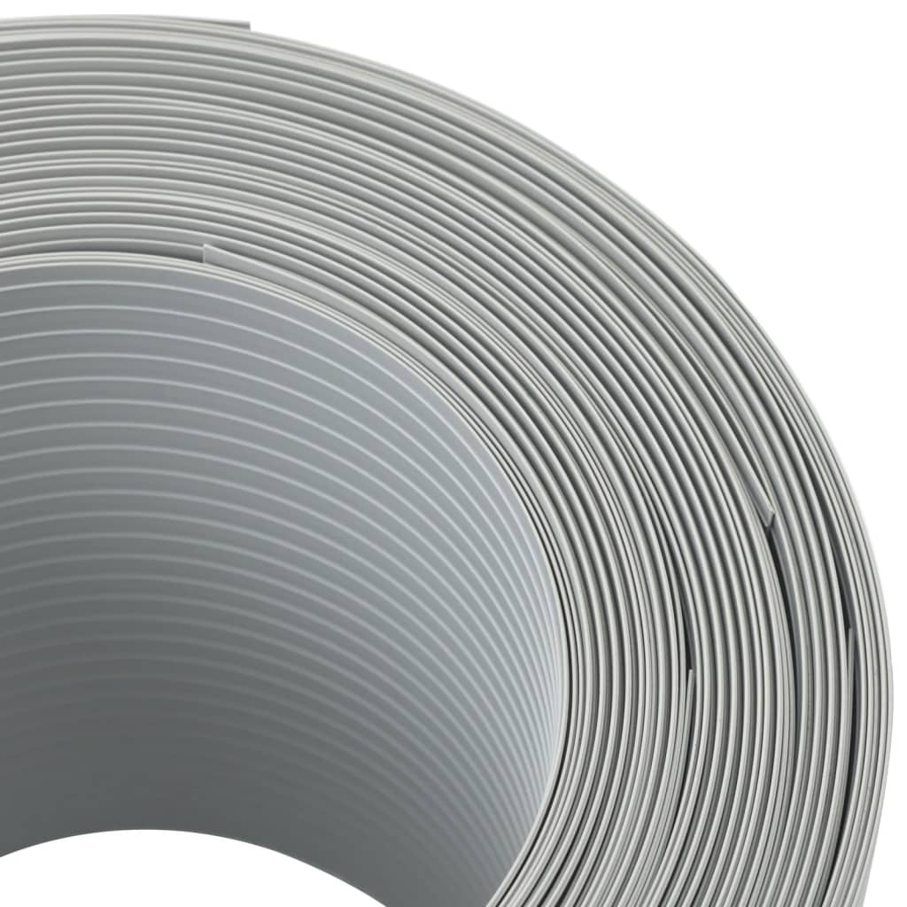 vidaXL Tuinschermen 10 st 252,5x19 m PVC steengrijs
