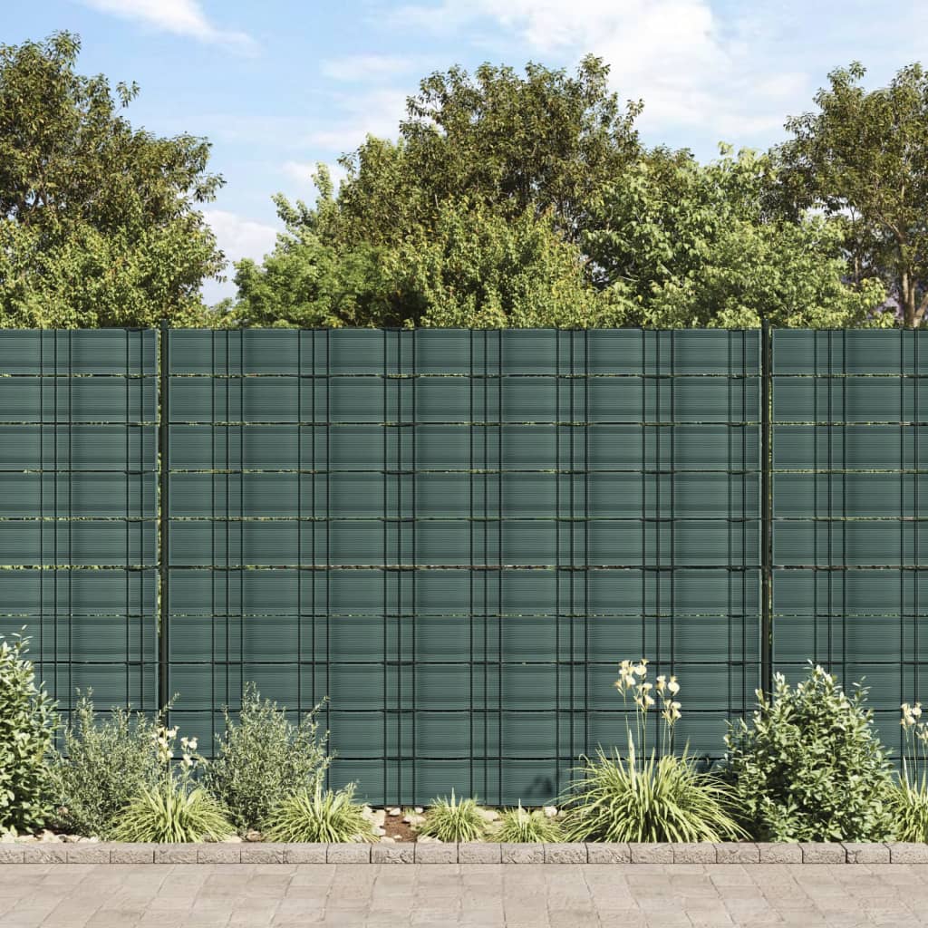 vidaXL Tuinschermen 10 st 252,5x19 m PVC steengrijs