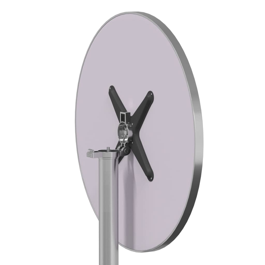 vidaXL Tuinbartafel in hoogte verstelbaar Ø59,5x70/109,5 cm aluminium