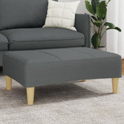 vidaXL Footstool 77x55x31 cm fabric dark gray