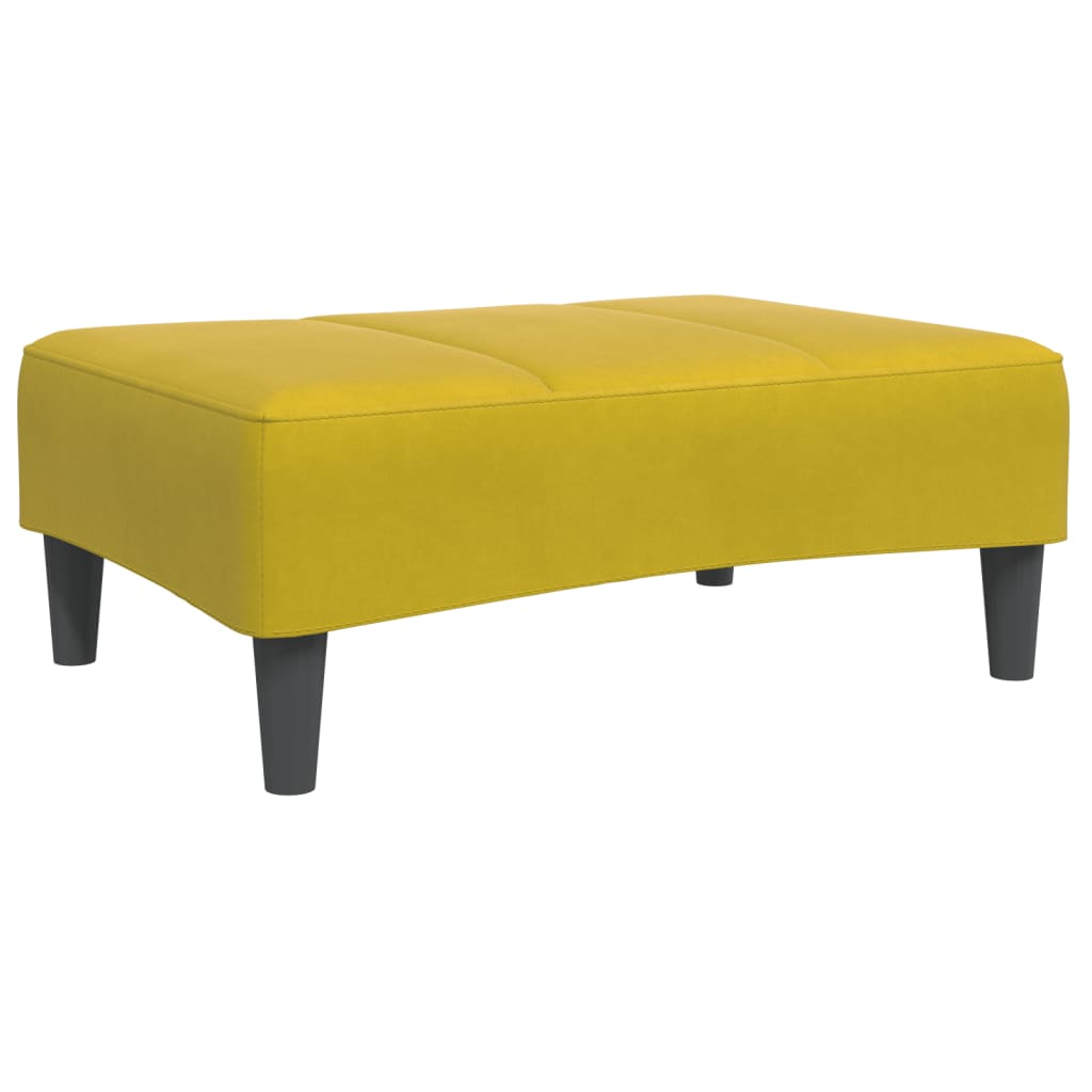 vidaXL Voetenbank 77x55x31 cm fluweel donkergrijs - Aashly