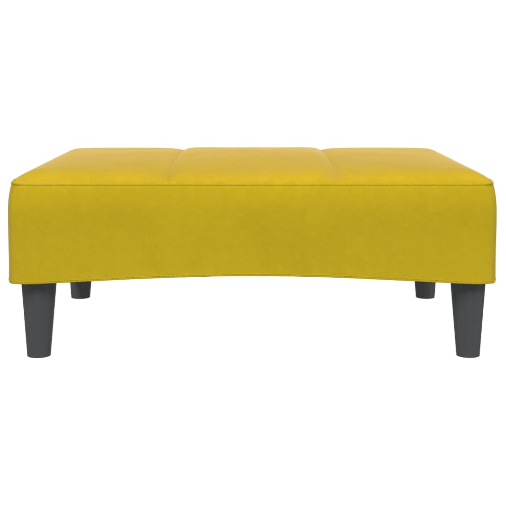 vidaXL Voetenbank 77x55x31 cm fluweel donkergrijs - Aashly