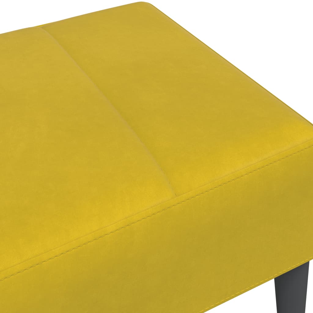vidaXL Voetenbank 77x55x31 cm fluweel donkergrijs - Aashly