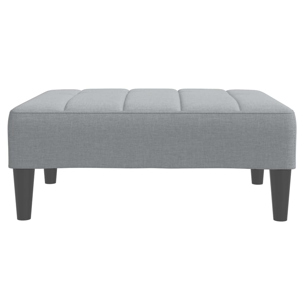vidaXL Voetenbank 77x55x31 cm stof donkergrijs - Aashly