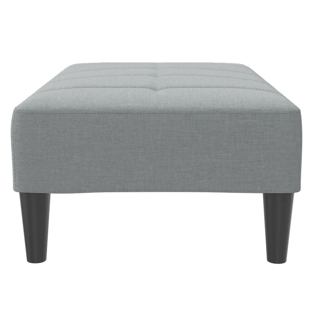 vidaXL Voetenbank 77x55x31 cm stof donkergrijs - Aashly