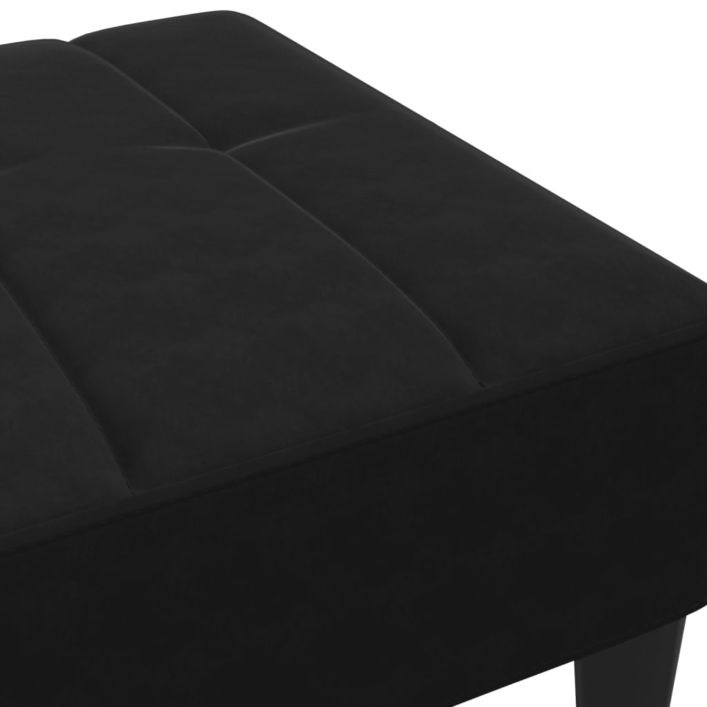 vidaXL Voetenbank 77x55x31 cm fluweel geel - Aashly