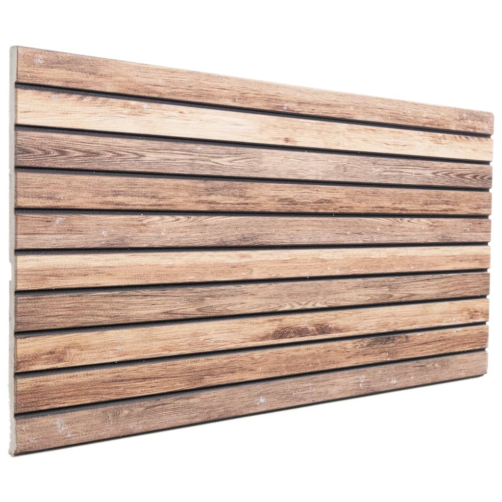vidaXL Wall Panels 5 pcs 3D 100x50 cm EPS brown
