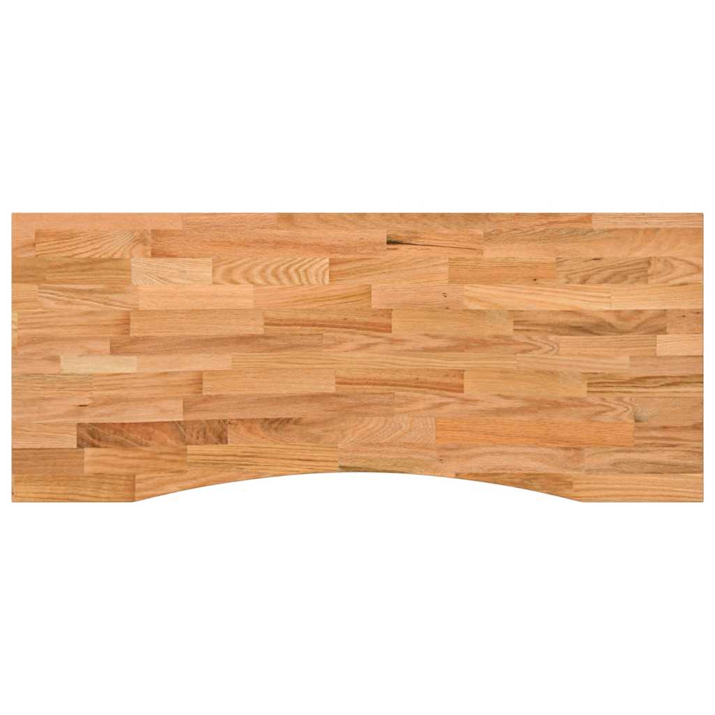 vidaXL Bureaublad rechthoekig 100x60x2,5 cm eikenhout lichtbruin - Aashly