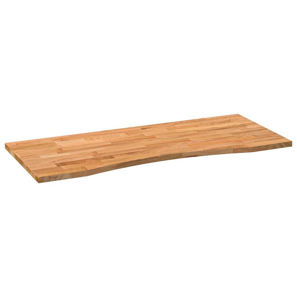vidaXL Bureaublad rechthoekig 100x60x2,5 cm eikenhout lichtbruin - Aashly