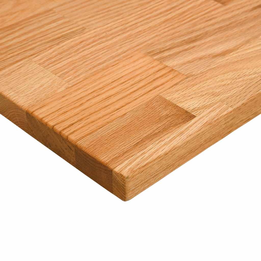 vidaXL Bureaublad rechthoekig 100x60x2,5 cm eikenhout lichtbruin - Aashly