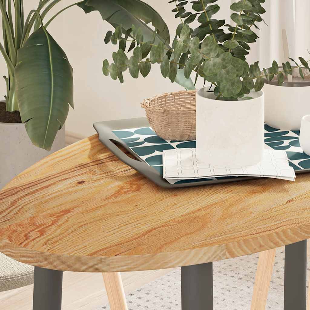 vidaXL Tafelblad 100x50x4 cm ovaal massief eikenhout - Aashly