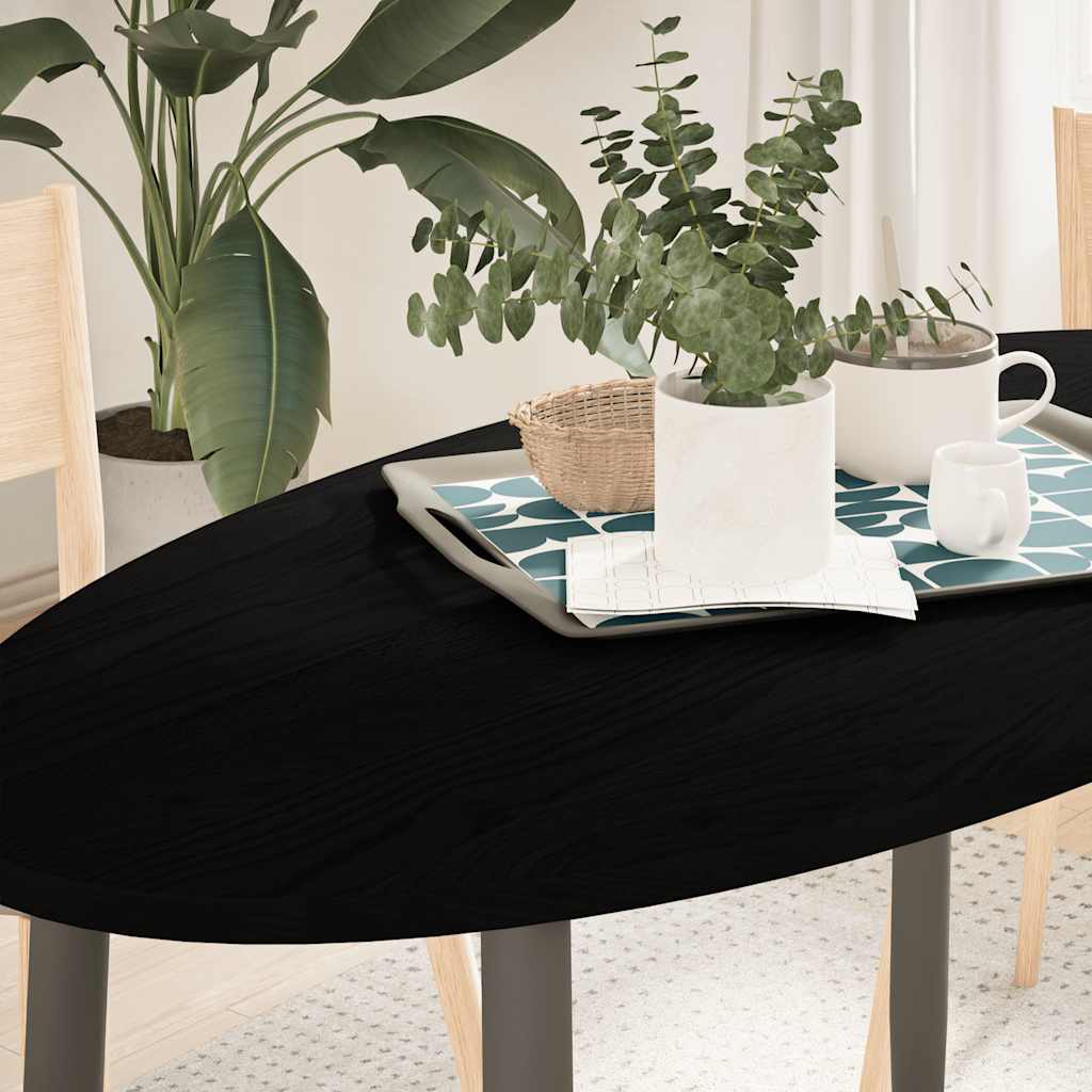 vidaXL Tafelblad 100x50x4 cm ovaal massief eikenhout - Aashly