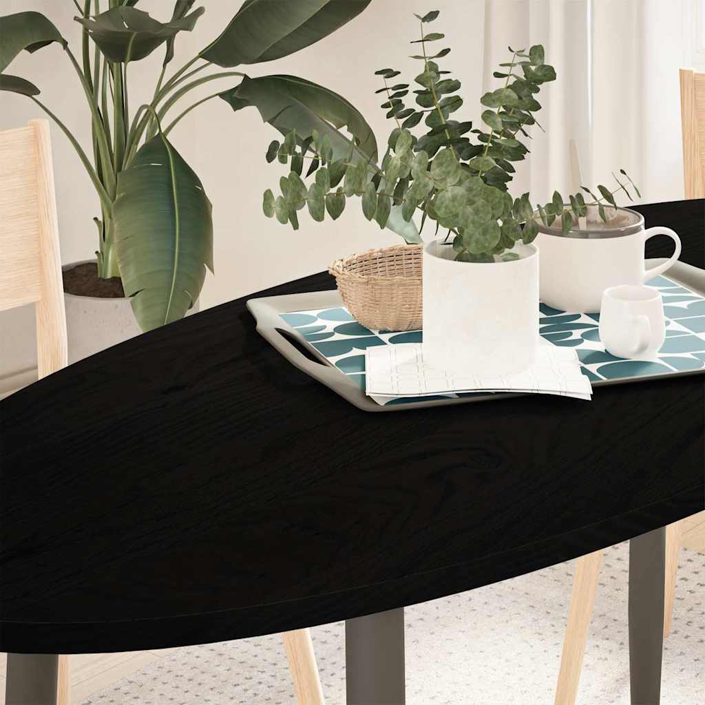 vidaXL Tafelblad 100x50x4 cm ovaal massief eikenhout - Aashly