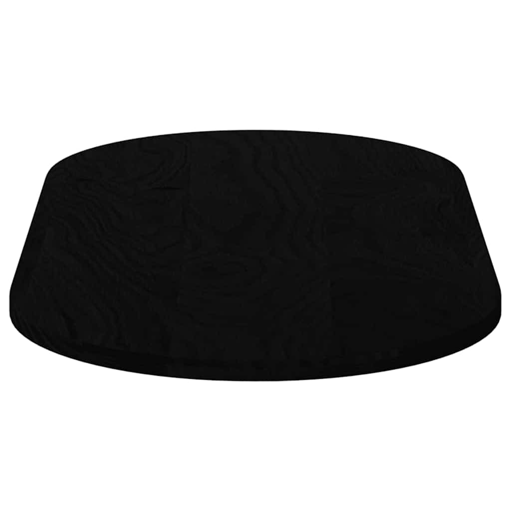 vidaXL Tafelblad 100x50x4 cm ovaal massief eikenhout donkerbruin - Aashly