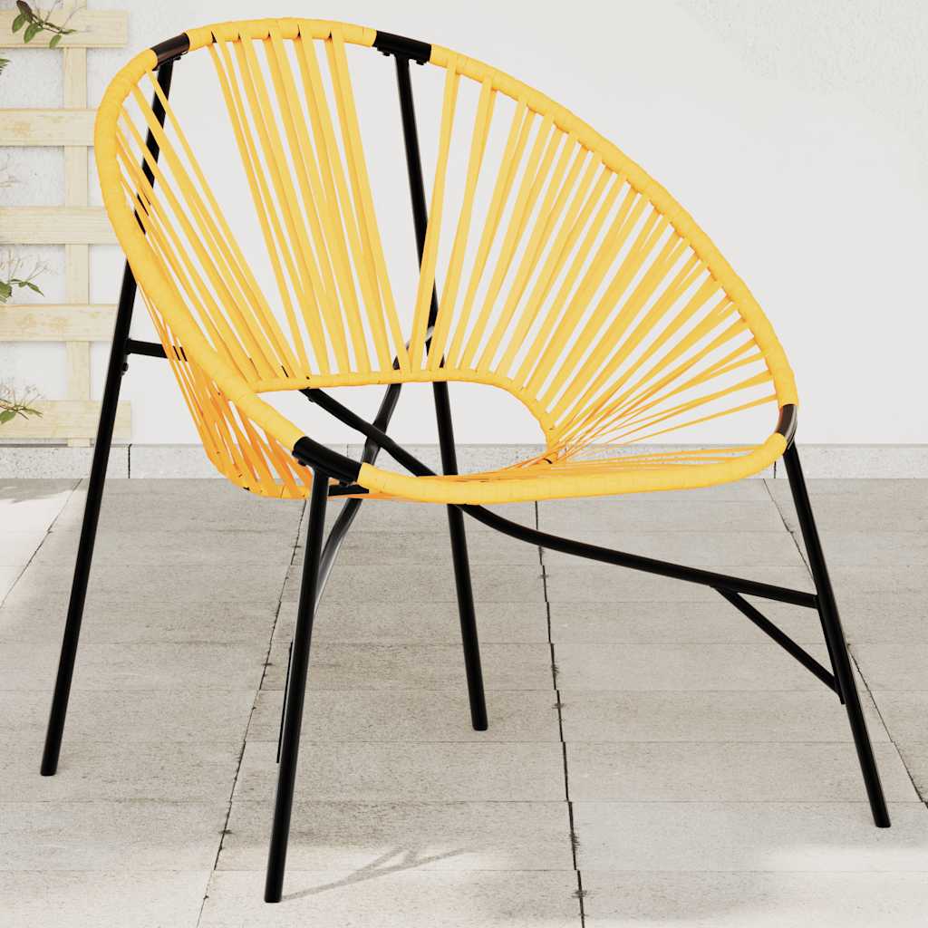 vidaXL Tuinstoel Egg poly rattan zwart wit - Aashly