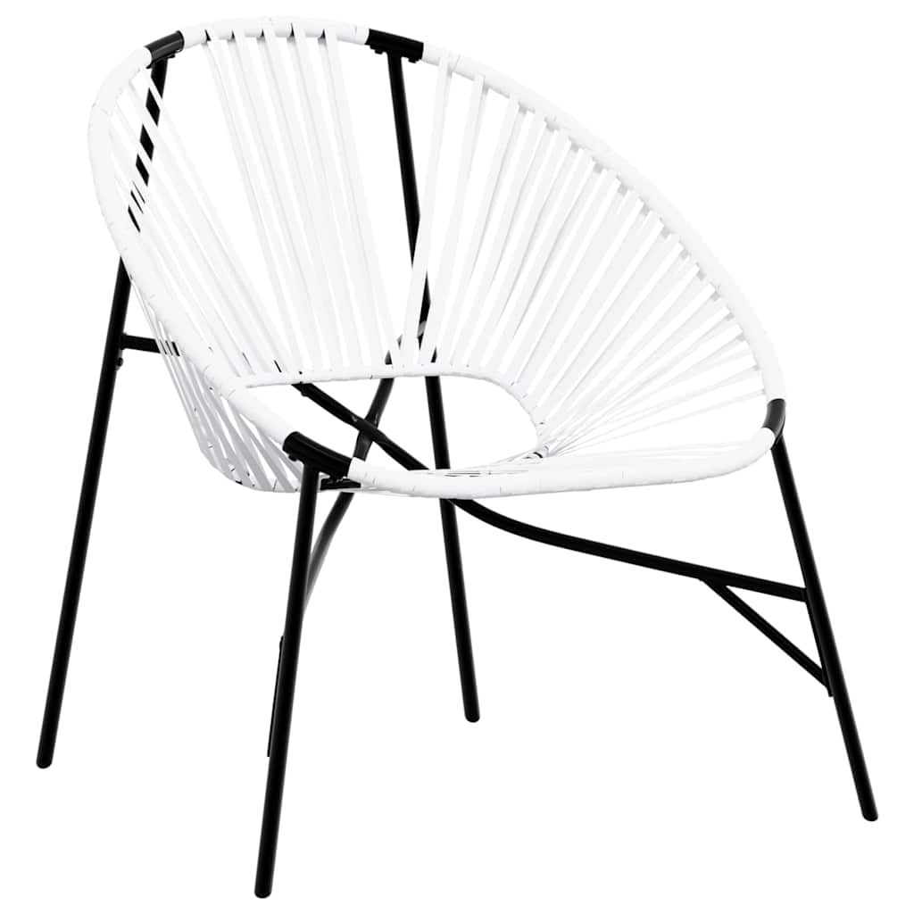 vidaXL Set tuinstoelen 3-delig poly rattan zwart en geel - Aashly
