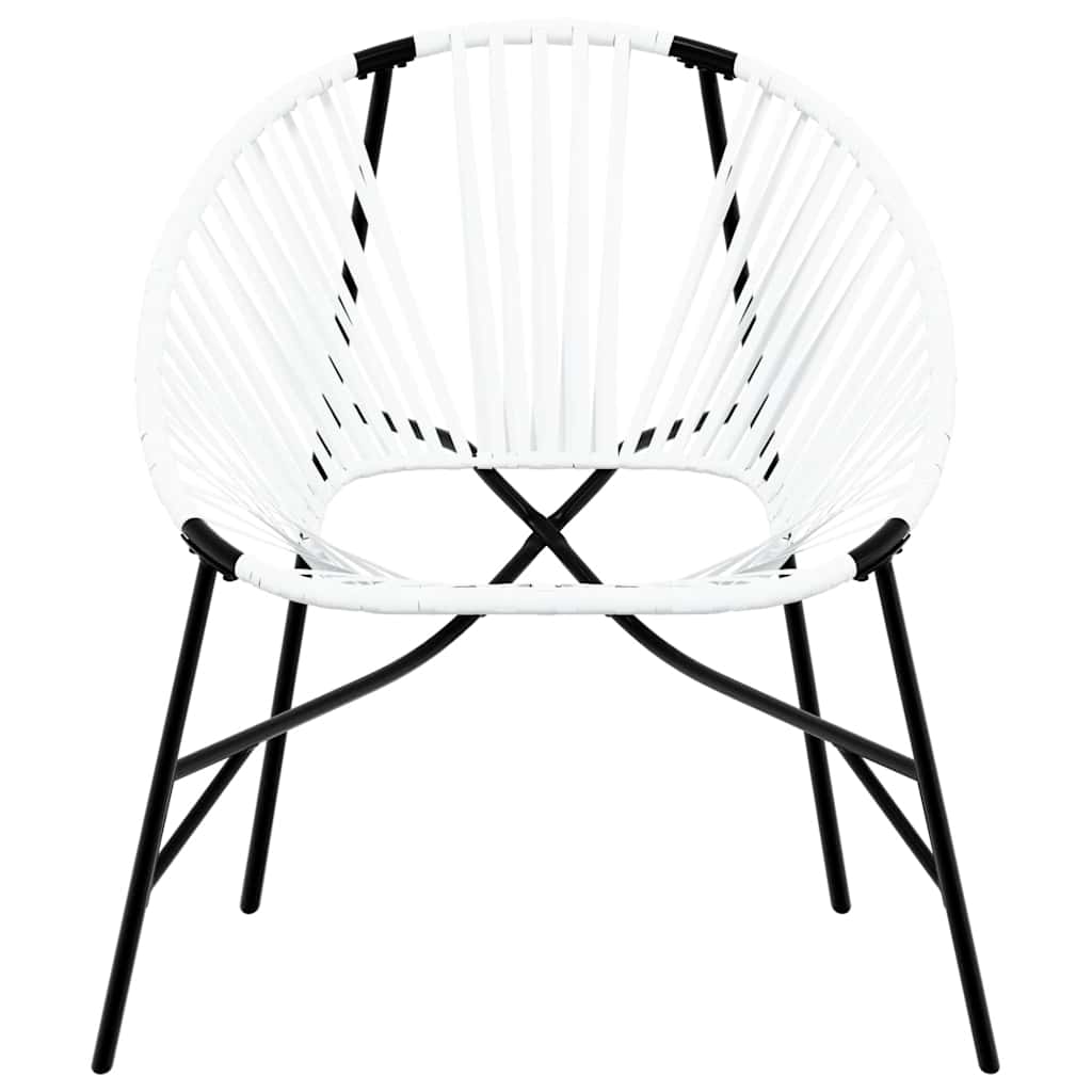 vidaXL Set tuinstoelen 3-delig poly rattan zwart en geel - Aashly