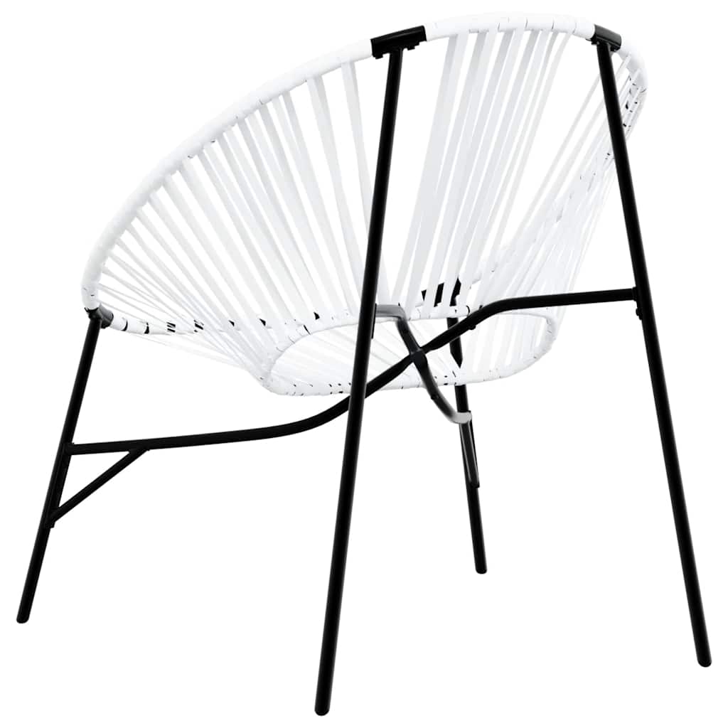 vidaXL Set tuinstoelen 3-delig poly rattan zwart en geel - Aashly