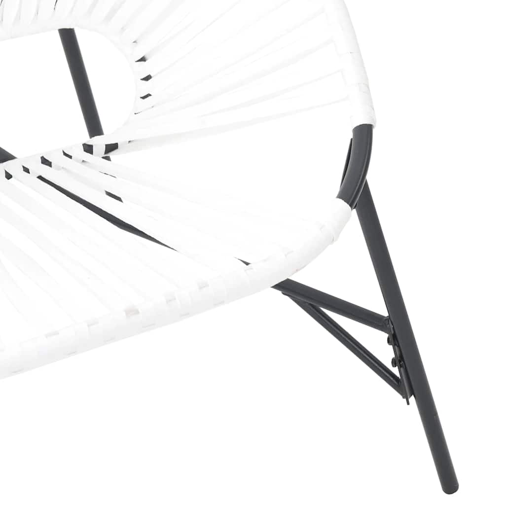 vidaXL Set tuinstoelen 3-delig poly rattan zwart en geel - Aashly