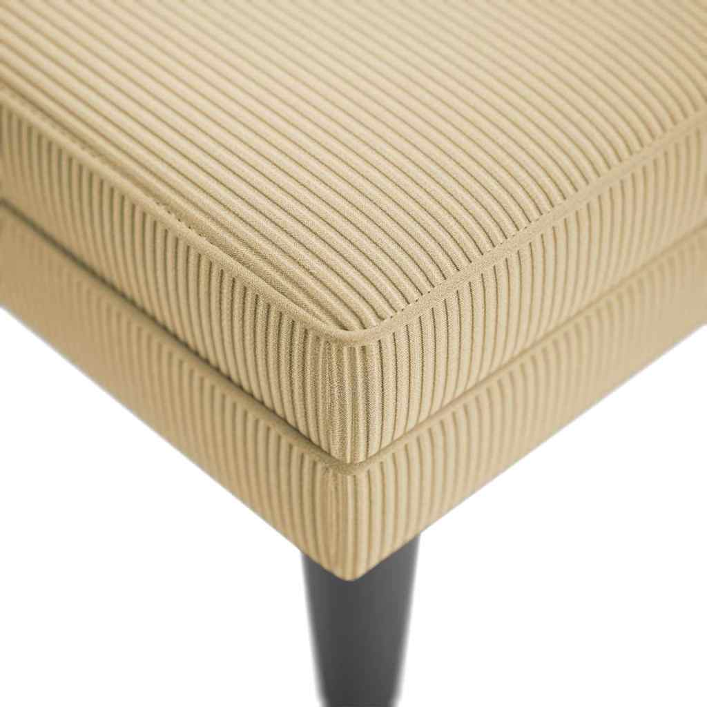 vidaXL Chaise longue met kussen corduroy stof donkergrijs - Aashly