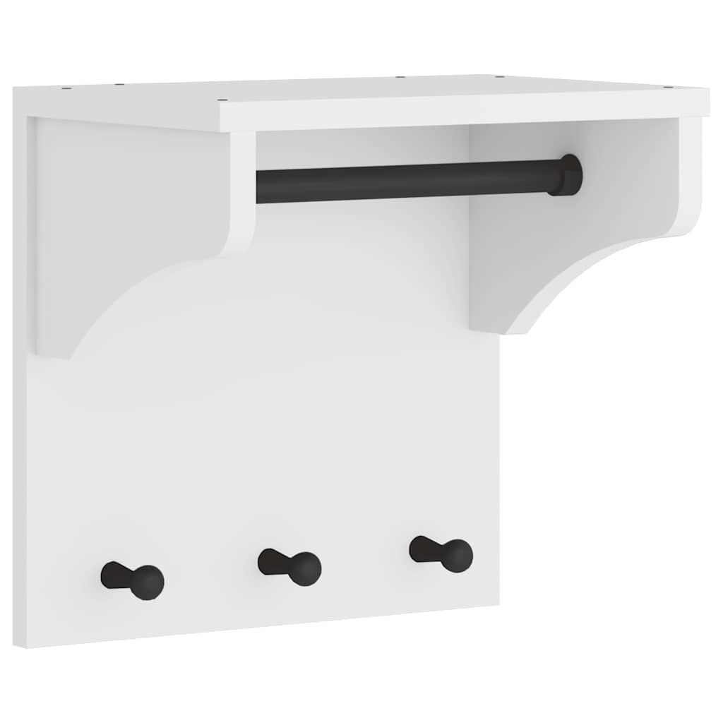 vidaXL Wandkapstok SANDNES 43x30x42 cm massief grenenhout - Aashly